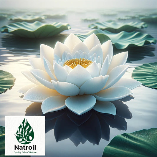 Ai generated white lotus plant flower