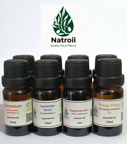 Natroil Perfumer’s Discovery Collection – 8 Essential & Absolute Oils Set