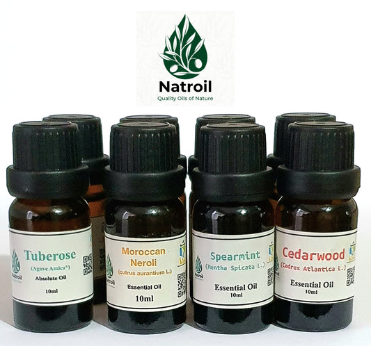 Natroil Perfumer’s Discovery Collection – 8 Essential & Absolute Oils Set